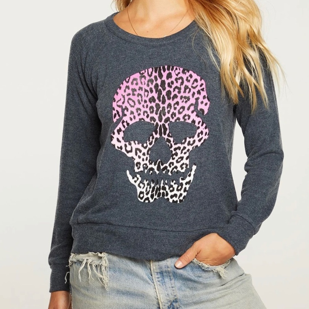 Chaser Leopard Skull Pullover